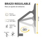 Brazo para monitor doble Eppa™ Plateado Fellowes