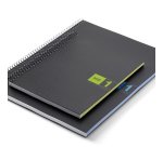 Notebook The Original, Couverture souple, A5, quadrillage 5x5 mm, 80 feuilles de 1 couleur, Miquelrius, Vert.
