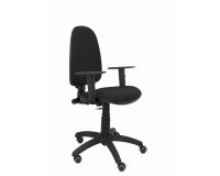 Silla de oficina Ayna brazos regulables ruedas parquet tapizado