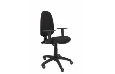 Silla de oficina Ayna brazos regulables ruedas parquet tapizado