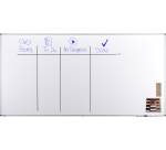 Tableau blanc laqué PREMIUM 120x240cm - Legamaster