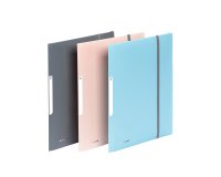 Chemise à élastique 3 rabats A4 polypropylène - MINERAL VIQUEL  - Coloris assortis
