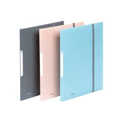 Chemise à élastique 3 rabats A4 polypropylène - MINERAL VIQUEL  - Coloris assortis