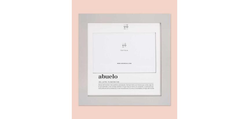 Marco fotos "Abuelo. Definición" Grey
