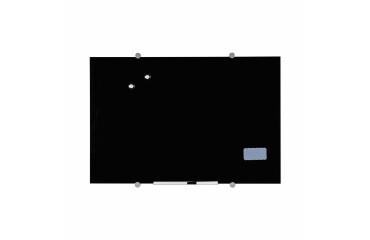 Pizarra vidrio magnetica negra 900X600
