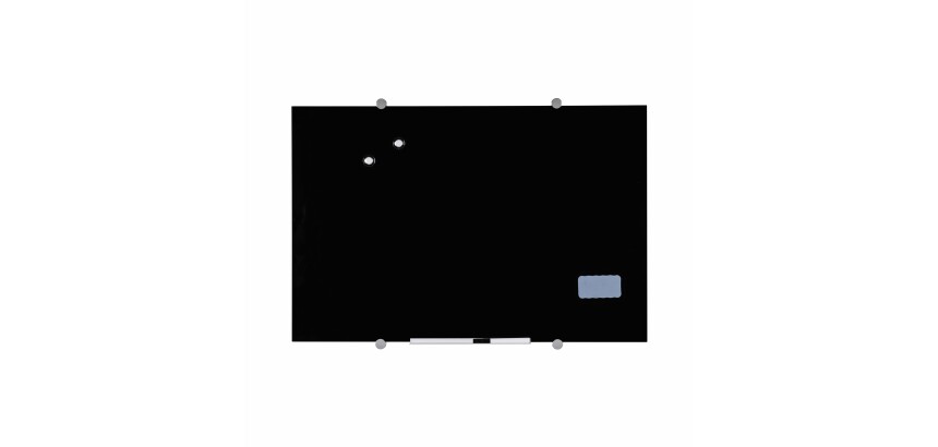 Pizarra vidrio magnetica negra 900X600