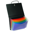 Trieur extensible 6 Compartiments Rainbow Class VIQUEL - format 16 x 12 cm