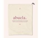 Bolsa tela regalo "Abuela. Definición" Granate
