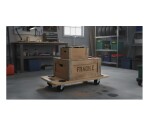 Plateau roulant en bois FSC 4 roues pivotantes – Charge 150 kg