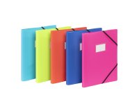 Protège-documents 30 pochettes - 60 vues  -  A4 - polypropylène - FEEL'EASY VIQUEL - Coloris assortis