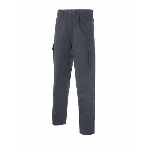 Pantalón multibolsillos 100% algodón talla 44 - Gris