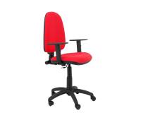 Chaise de bureau AYNA - accoudoirs réglables - Rouge