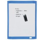 Mini pizarra magnética Nobo con marco de color 216x280 mm