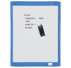 Mini pizarra magnética Nobo con marco de color 216x280 mm