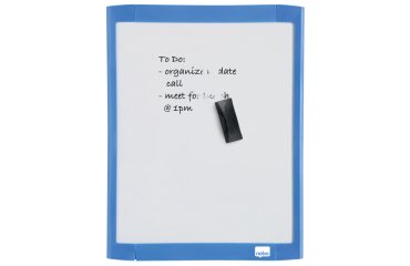 Mini pizarra magnética Nobo con marco de color 216x280 mm