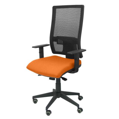 Silla Horna bali negro sin cabecero - Naranja