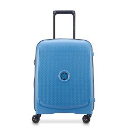 Belmont Plus Valise cabine Slim 4 doubles roues 55 cm bleu zinc