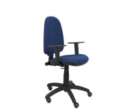 Silla de oficina Ayna brazos regulables ruedas parquet tapizado