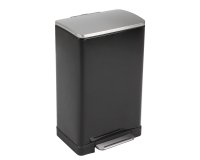 Afvalbak pedaalemmer E-Cube 40L - Zwart