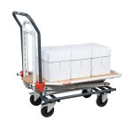 Chariot plateau réglable en hauteur
