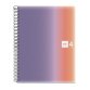Cahier spirale Notebook Miquelrius Aurora Provence A4 - petits carreaux - 240 pages