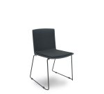 Sillas Opti523 PVC negro asiento tela color negro - Pack de 5