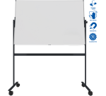 Tableau blanc rotatif laqué UNITE 100x150cm - Legamaster