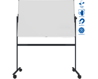 Tableau blanc rotatif laqué UNITE 100x150cm - Legamaster
