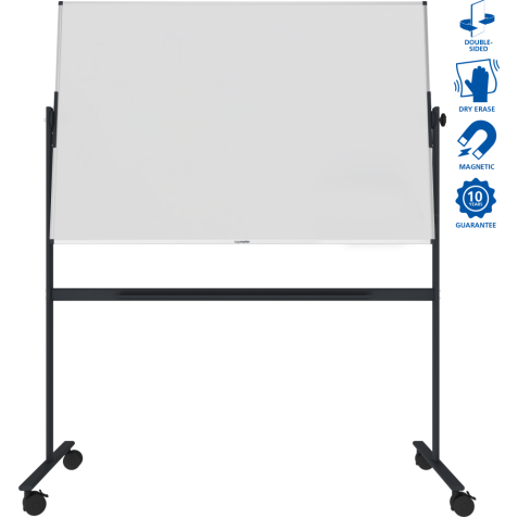 Tableau blanc rotatif laqué UNITE 100x150cm - Legamaster