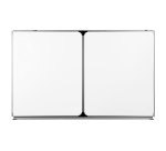 Tableau triptyque scolaire émaillé blanc