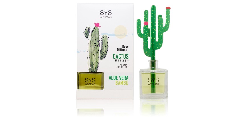 AMBIENT. DIFUSOR CACTUS SYS 90ml ALOE VERA - BAMBU