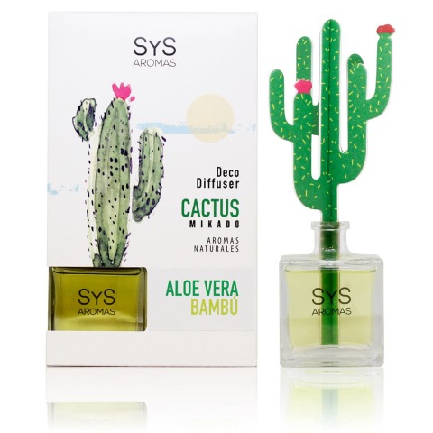 AMBIENT. DIFUSOR CACTUS SYS 90ml ALOE VERA - BAMBU