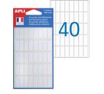 Etiquette multi-usage, 8 x 20 mm, blanc