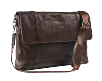 Sac messager cuir avec housse intégrée pour ordinateur 15,6"