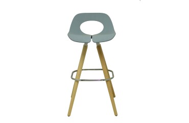 Taburete Arcas azul.
