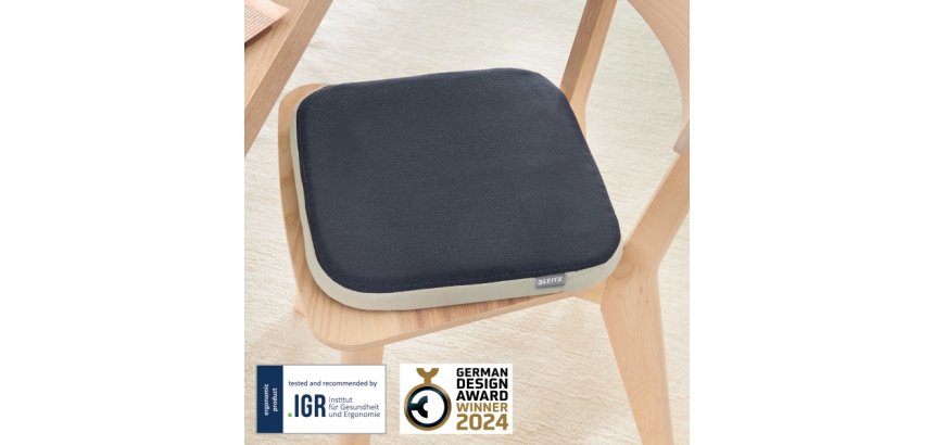 Cojín de asiento Active Wobble con funda, gris oscuro
