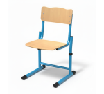 Adjustable sled chair Fabiano beech - Size 3 to 6 - Kindergarten to primary school (K3/P6)