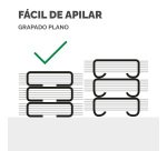 Grapadora EasyPress LX860 Fellowes negra Microban. Media carga