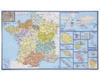 Sous-main France / DOM TOM  Viquel - 59.8 x 36.5 cm