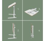 Escritorio de pie/sentado plegable pequeño Leitz Ergo