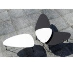 Table basse Lazy 50 x 60 cm pied noir