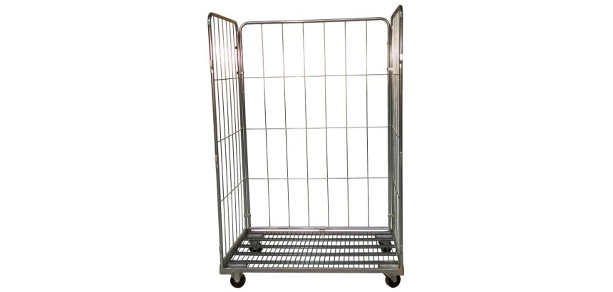 Roll conteneur 3 ridelles 1200 x 800 x 1800 mm CU 400 kg
