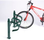 Râtelier New York 3 vélos Zingué + bichromaté + peinture époxy verte