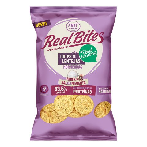 Bolsa Real Bites Pimienta Frit Ravich - 80g