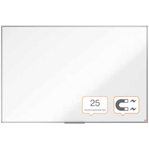 Pizarra NOBO Essence acero vitrificado 1800X1200mm, blanco