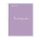 Notebook Emotions, Couverture souple, A4, séyès, 80 feuilles de 1 couleur, Miquelrius, Lilas.
