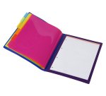 Trieur plastique extensible Business HAPPY FLUO - Viquel  6 compartiments – Format A4