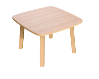 Table basse Woody H.40 x L.60 x P.60 cm piètement bois massif