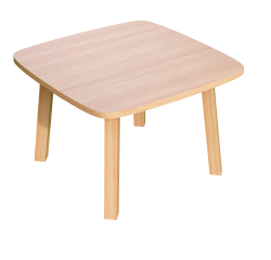 Table basse Woody H.40 x L.60 x P.60 cm piètement bois massif