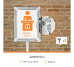 Porta carteles para suelo A-frame A1 con cerradura Nobo Premium Plus